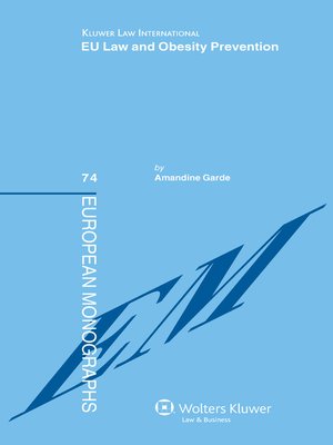 cover image of EU Law and Obesity Prevention